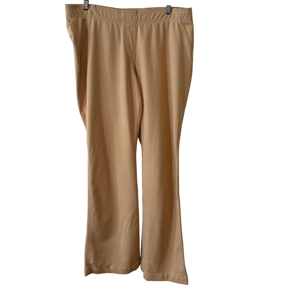 Chico's Khaki Work Office Business Casual Bootcut Pant in Size 12